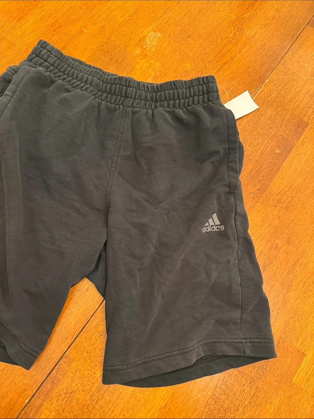 adidas Black Boys' Athletic Shorts with Logo small